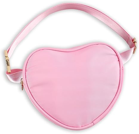 DYSHAYEN Heart Shaped Fanny Pack for Women,Nylon Mini Fashion Waist Pack CrossBody Everywhere Bel... | Amazon (US)