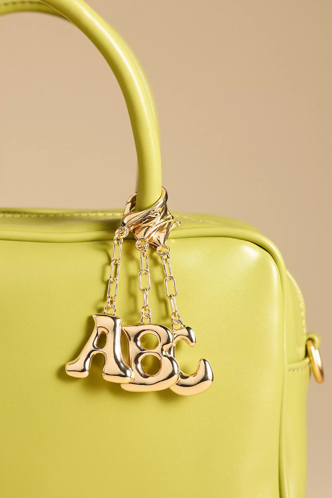 Bubble Letter Monogram Bag Charm | Anthropologie (US)