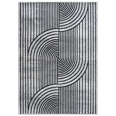 World Rug Gallery Contemporary Arch Knot Design Area Rug - GRAY 5' X 7' | Target