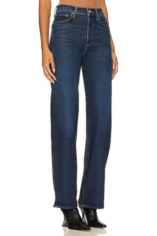 Harper Mid Rise Wide Straight in Formation | Revolve Clothing (Global)