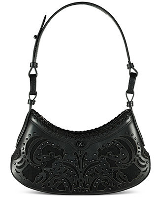 Willette Floral Dyecut Leather Shoulder Bag | Macy's