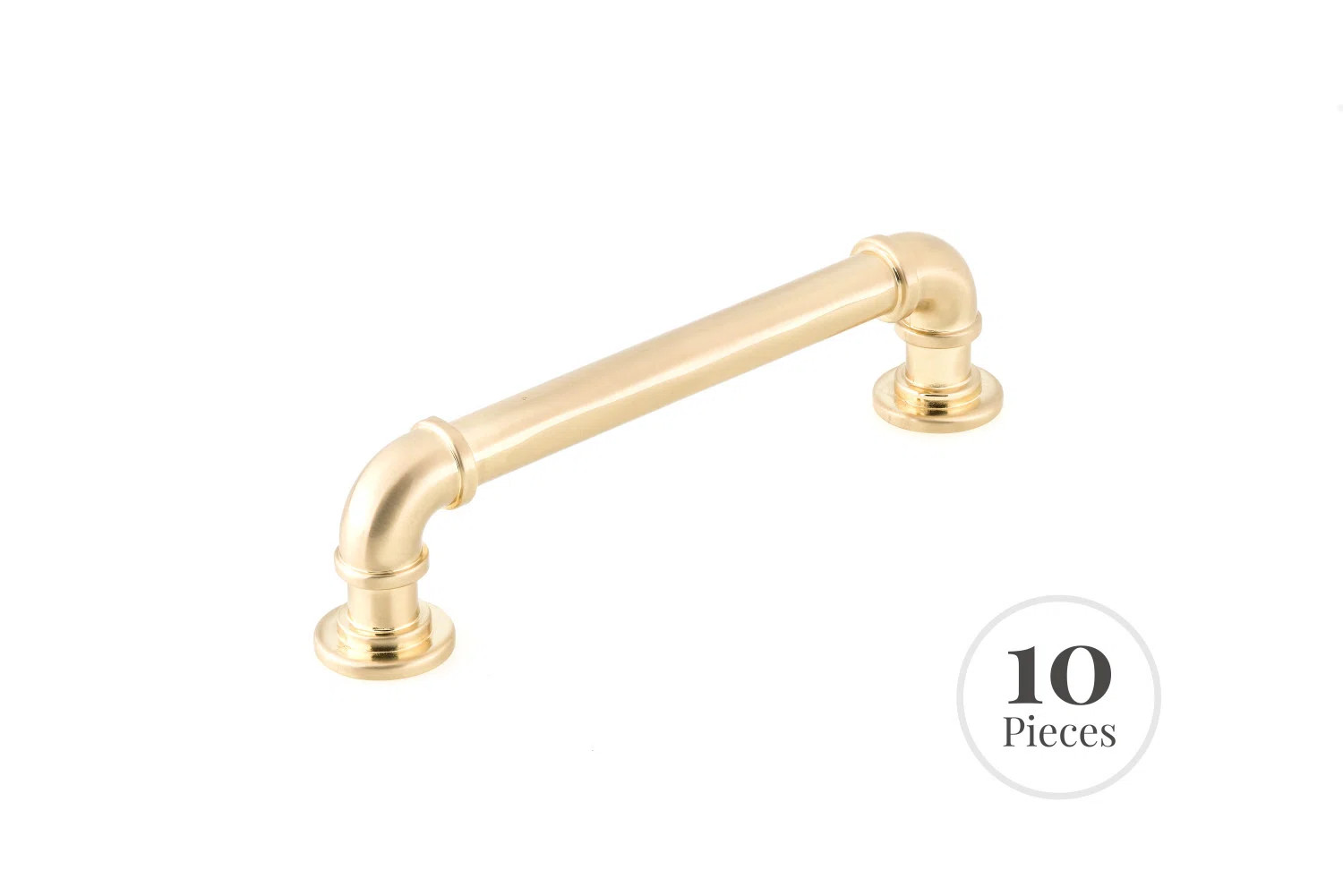 Kingston Brass Industrialist Cabinet Pipe Pull for Kitchen (10-Pack) | Wayfair North America