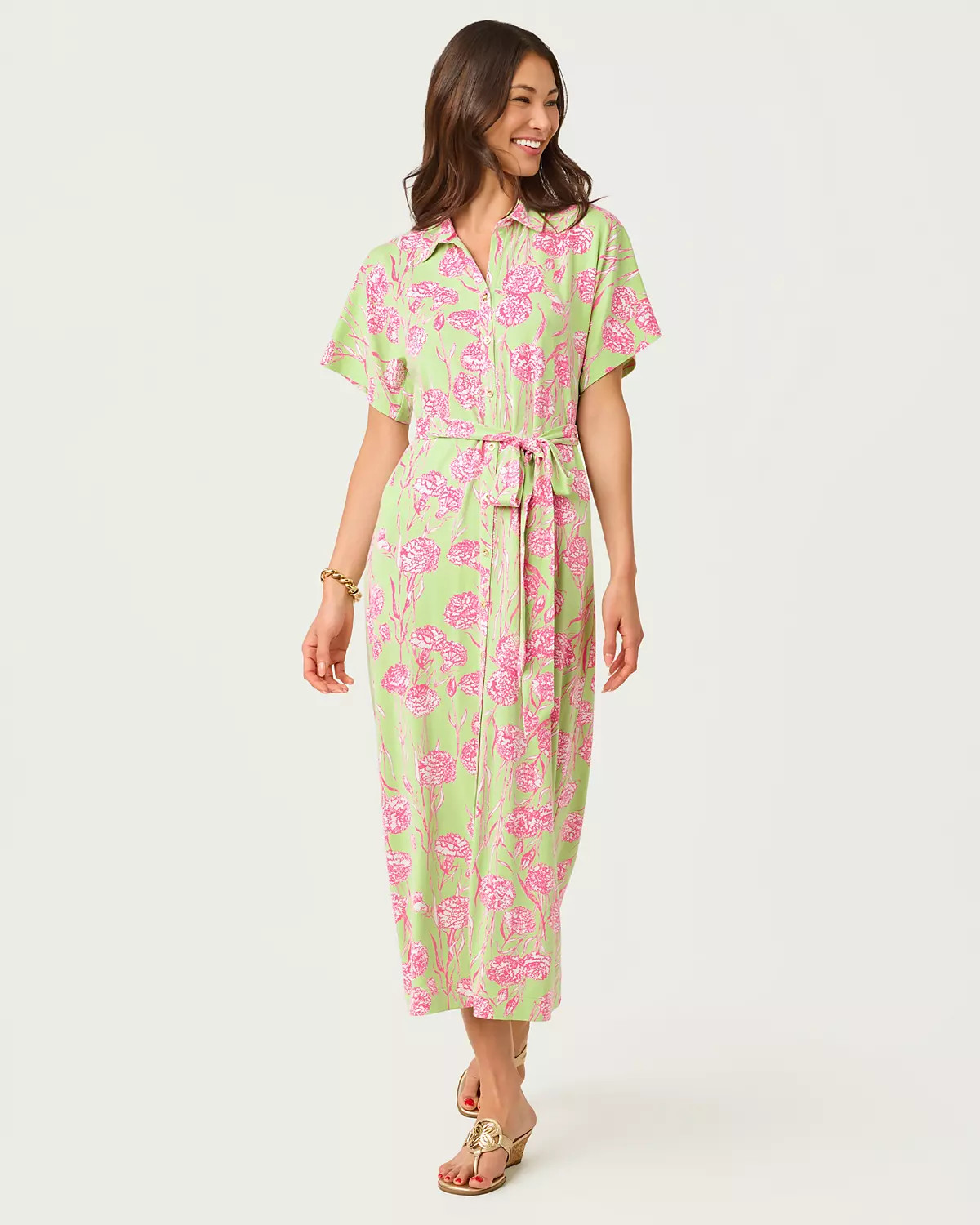 UPF 50+ Mckennon Maxi Shirtdress | Lilly Pulitzer
