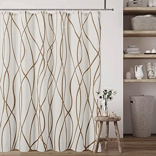 Linen Fabric Shower Curtain, Farmhouse Bathroom Decor, Hotel Luxury Heavy Duty Weighted Textured ... | Amazon (US)