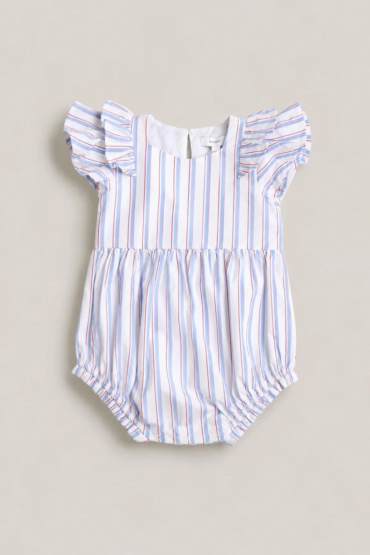 Baby Hattie Romper in Heritage Stripe | Ivy City Co