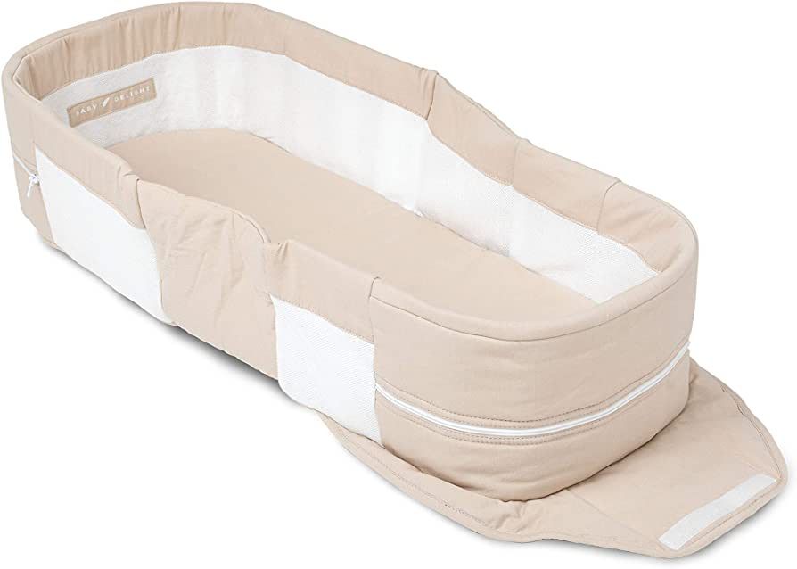 Baby Delight Snuggle Nest Portable Infant Lounger, Unique Patented Design, Organic Oat, GOTS Cert... | Amazon (US)