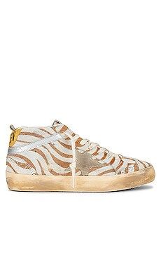Golden Goose Mid Star Sneaker in Beige, Taupe, Silver, & Honey from Revolve.com | Revolve Clothing (Global)