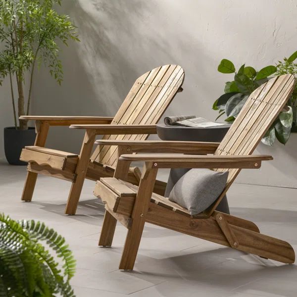 Woking Solid Wood Folding Adirondack Chair | Wayfair North America