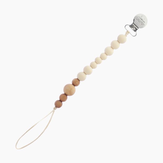 Colorblock Wood & Silicone Pacifier Clip | Babylist