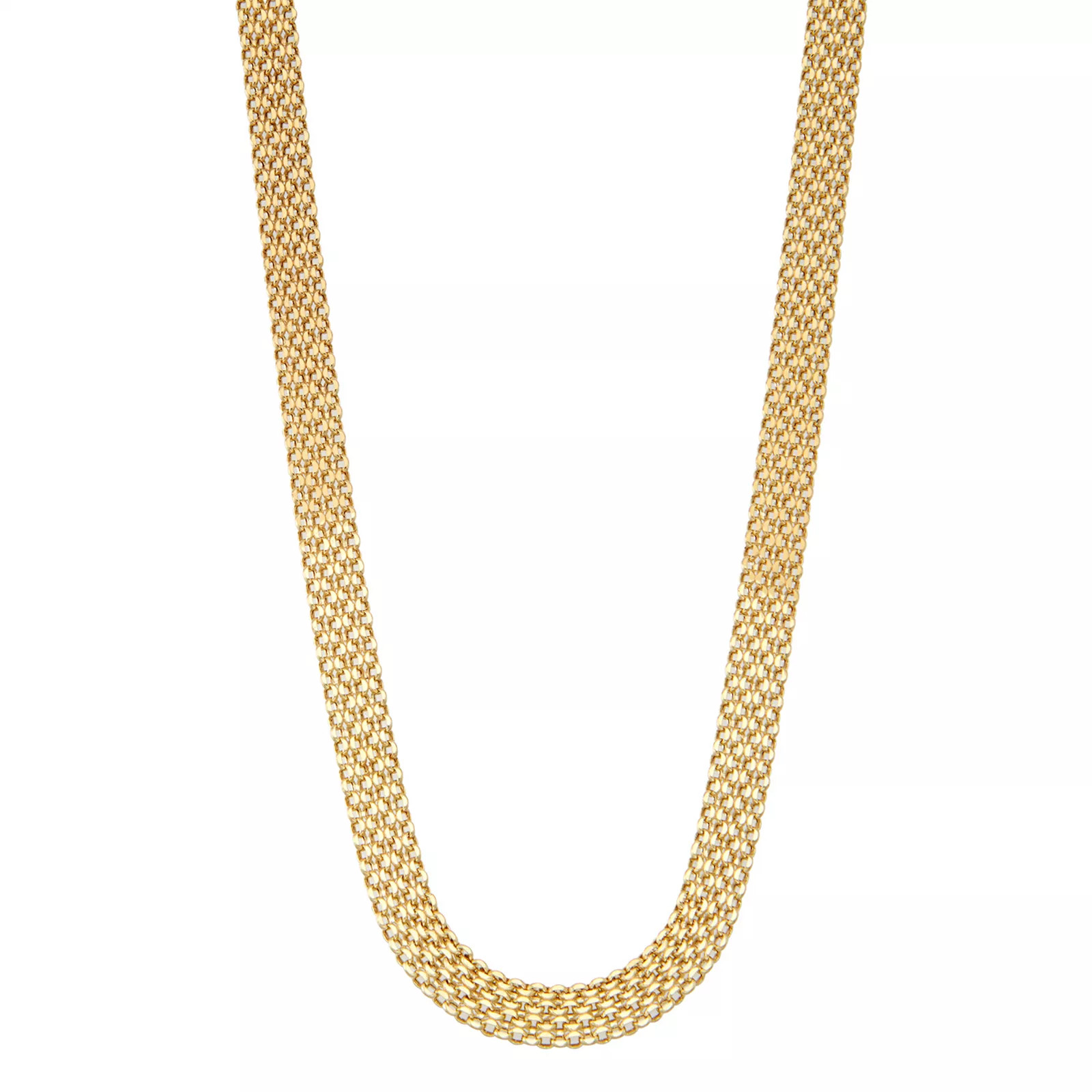 Jordan Blue 10k Gold Bismark Chain Necklace, Women's, Size: 18"", Yellow | Kohl's