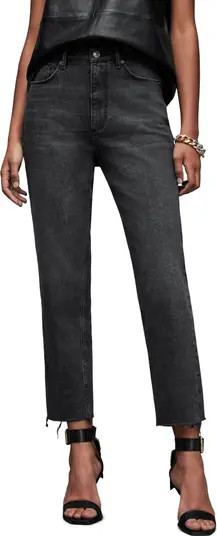 Rali Raw Hem Straight Leg Jeans | Nordstrom