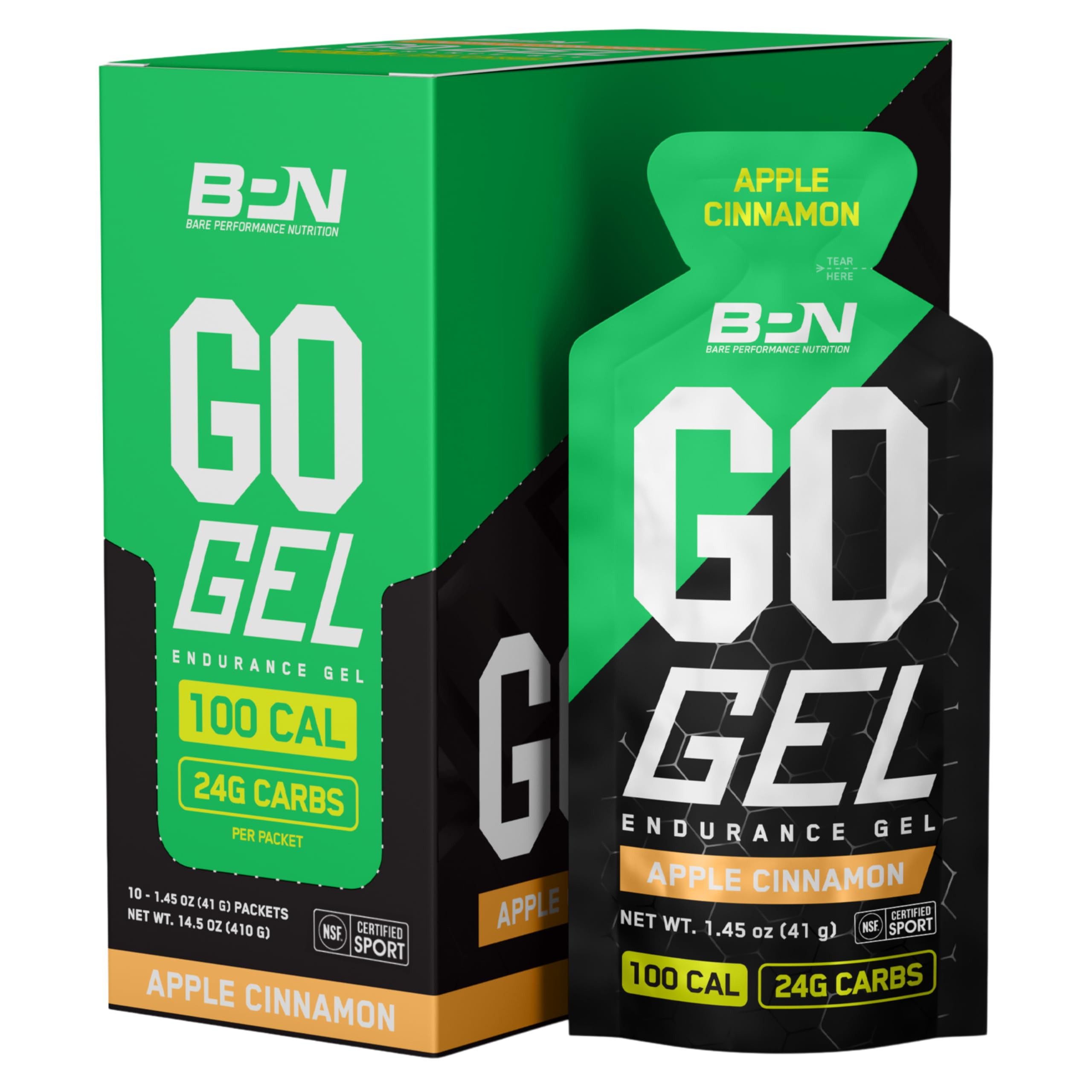 BARE PERFORMANCE NUTRITION, BPN Go Gel Endurance, 24g of Carbohydrates & 100 Calories per Pack, V... | Amazon (US)