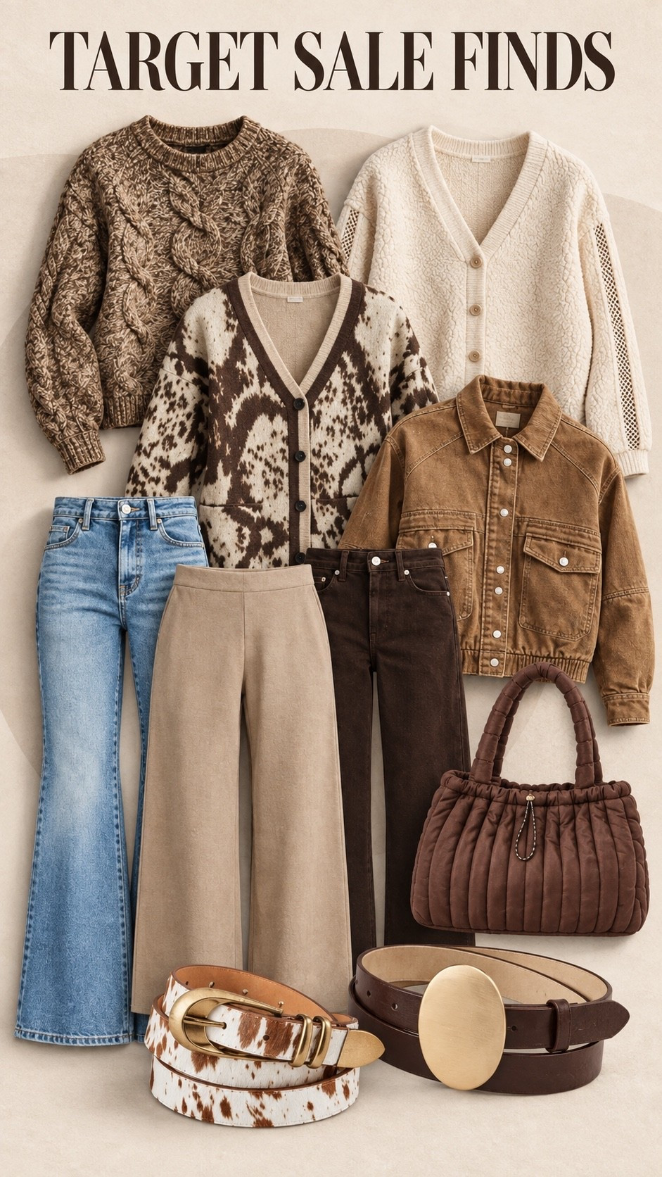 Target sale finds that are making fall outfits way too easy 🤎 Cozy knits, barrel + wide-leg denim, the cutest jackets, statement belts and a bag that pulls everything together. These are the pieces I’d grab now and wear on repeat all season.

Target fall fashion, Target sale finds, Target new arrivals, fall outfit ideas, cozy sweaters, barrel jeans, wide leg jeans, fall jackets, statement belts, brown handbag, affordable fall fashion, women’s fall outfits