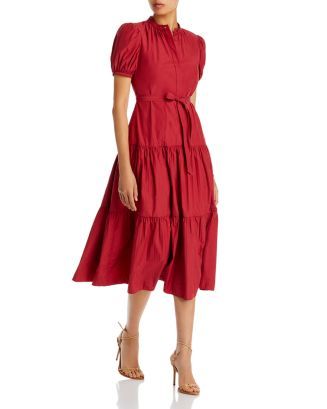 Alexandra Puff Sleeve Midi Dress | Bloomingdale's (US)