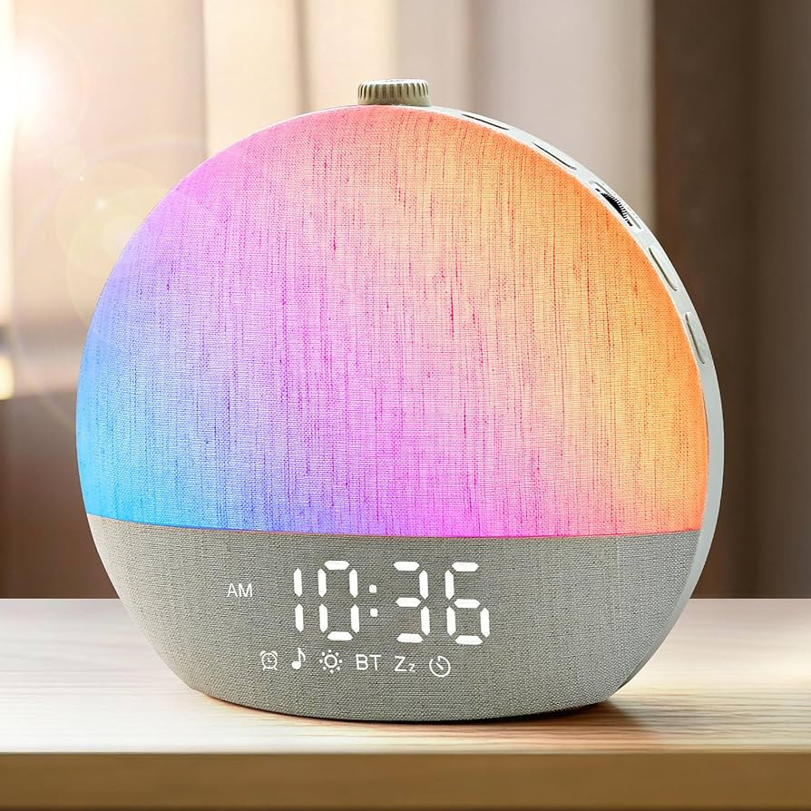 Sunrise Alarm Clock, White Noise Sound Machine, Sunlight Alarm Clocks for Bedrooms, 9 Natural Wak... | Amazon (US)