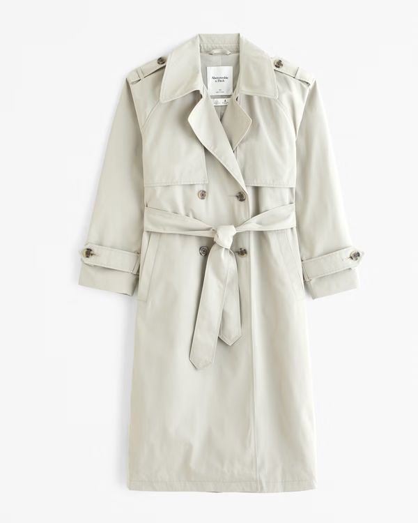 Women's Elevated Trench Coat | Women's Clearance | Abercrombie.com | Abercrombie & Fitch (US)