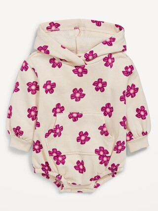 Unisex Printed Long-Sleeve Hooded One-Piece Romper for Baby | Old Navy (US)