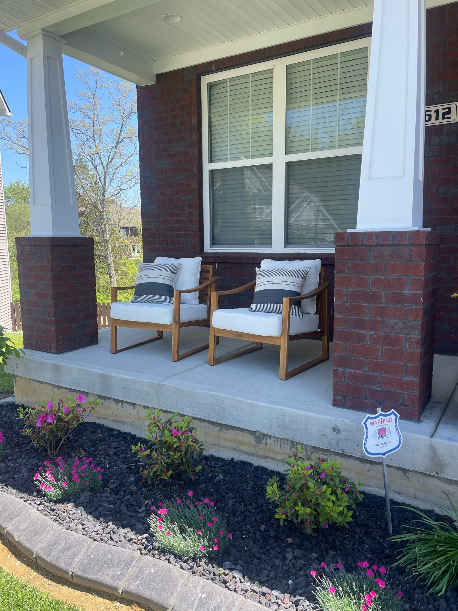 Front Porch decor.  Spring decorations.  Planter. Lantern.