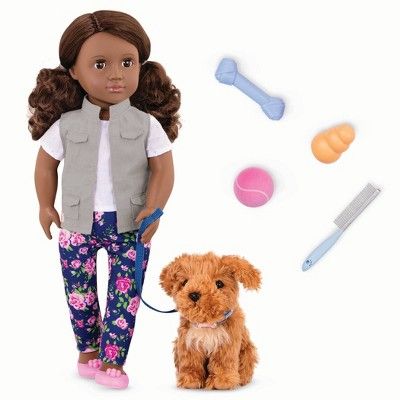 Our Generation Malia with Plush Dog Poodle 18" Doll & Pet Set | Target