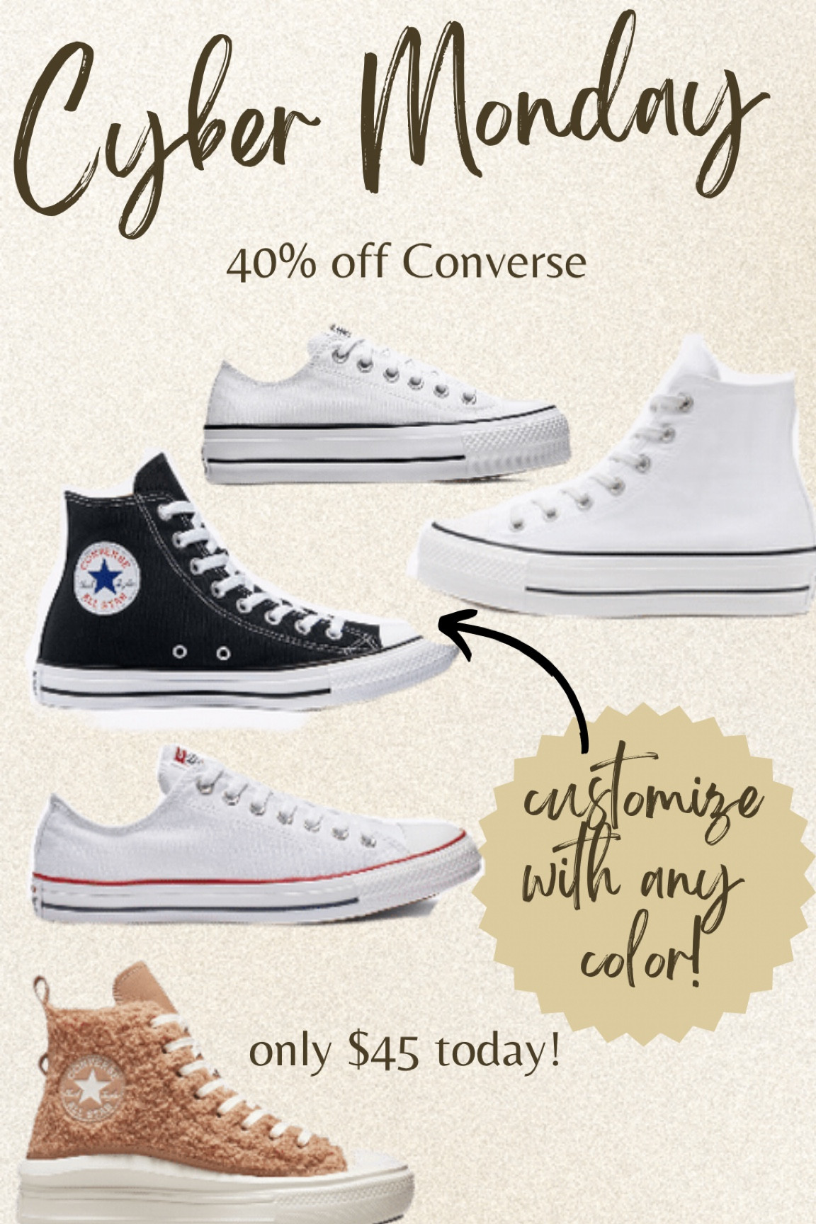 Cyber Monday deals, sale, savings, Christmas, holiday, gift for her, affordable deals, gift for him, converse, trending, shoes trend, sneakers, must have sneaker, classic look 

#LTKsalealert #LTKshoecrush #LTKCyberweek