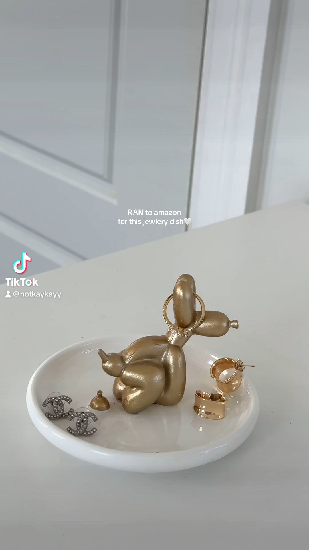 new fav jewelry dish EVER!!✨need one in every corner of my house so I stop loosing rings😭🤍

Amazon find, Amazon fashion, girly finds, amazon home find, jewelry tray, home decor, minimalist decor, gifts for her, room decor, gift ideas for her, trinket dish, cute jewelry tray balloon dog #LTKstyletip #LTKU #LTKbeauty

#LTKGiftGuide 

#LTKfindsunder50 #LTKhome #LTKGiftGuide