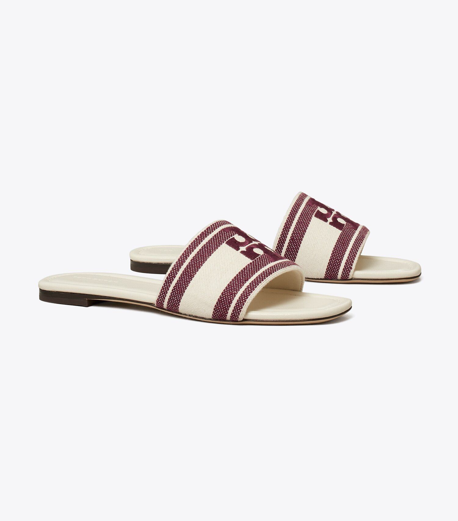 DOUBLE T JACQUARD SLIDE | Tory Burch (US)