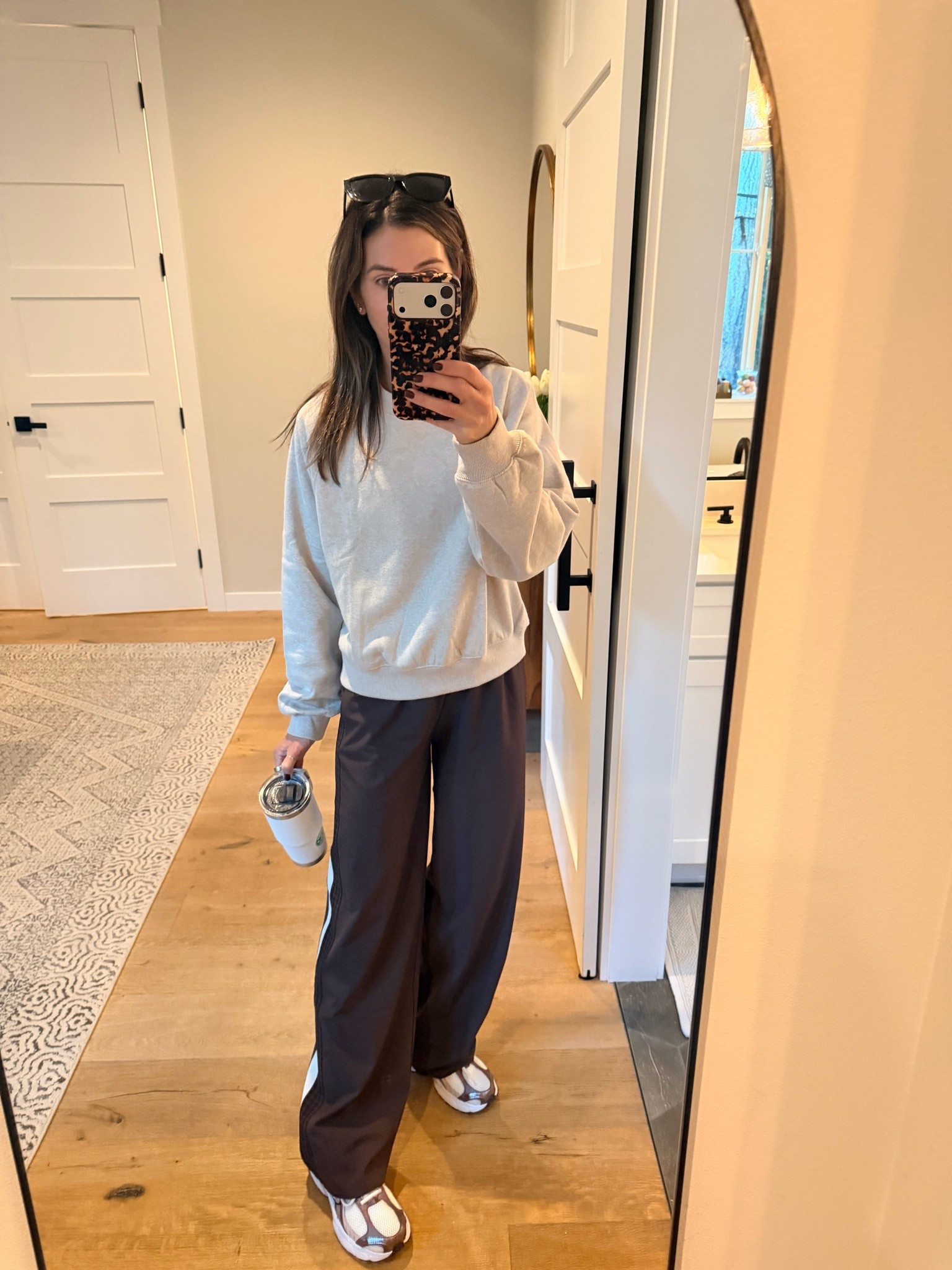 love the color and detail of these track pants. Run big - wearing xs

#LTKootd #LTKmomlife #LTKOver40