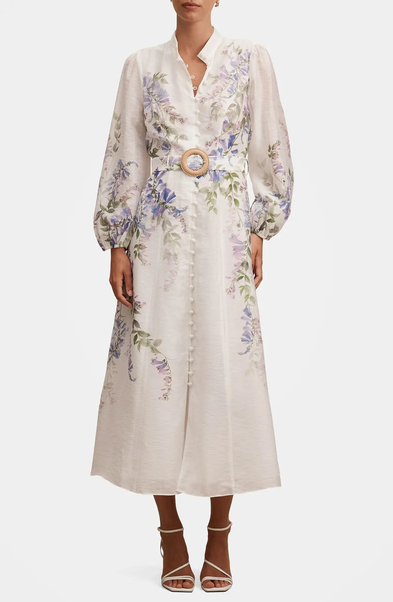 Sheridan Placement Print Long Sleeve Maxi Dress (Women) | Nordstrom | Nordstrom