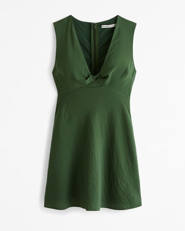 Twist-Front Mini Dress | Abercrombie & Fitch (US)