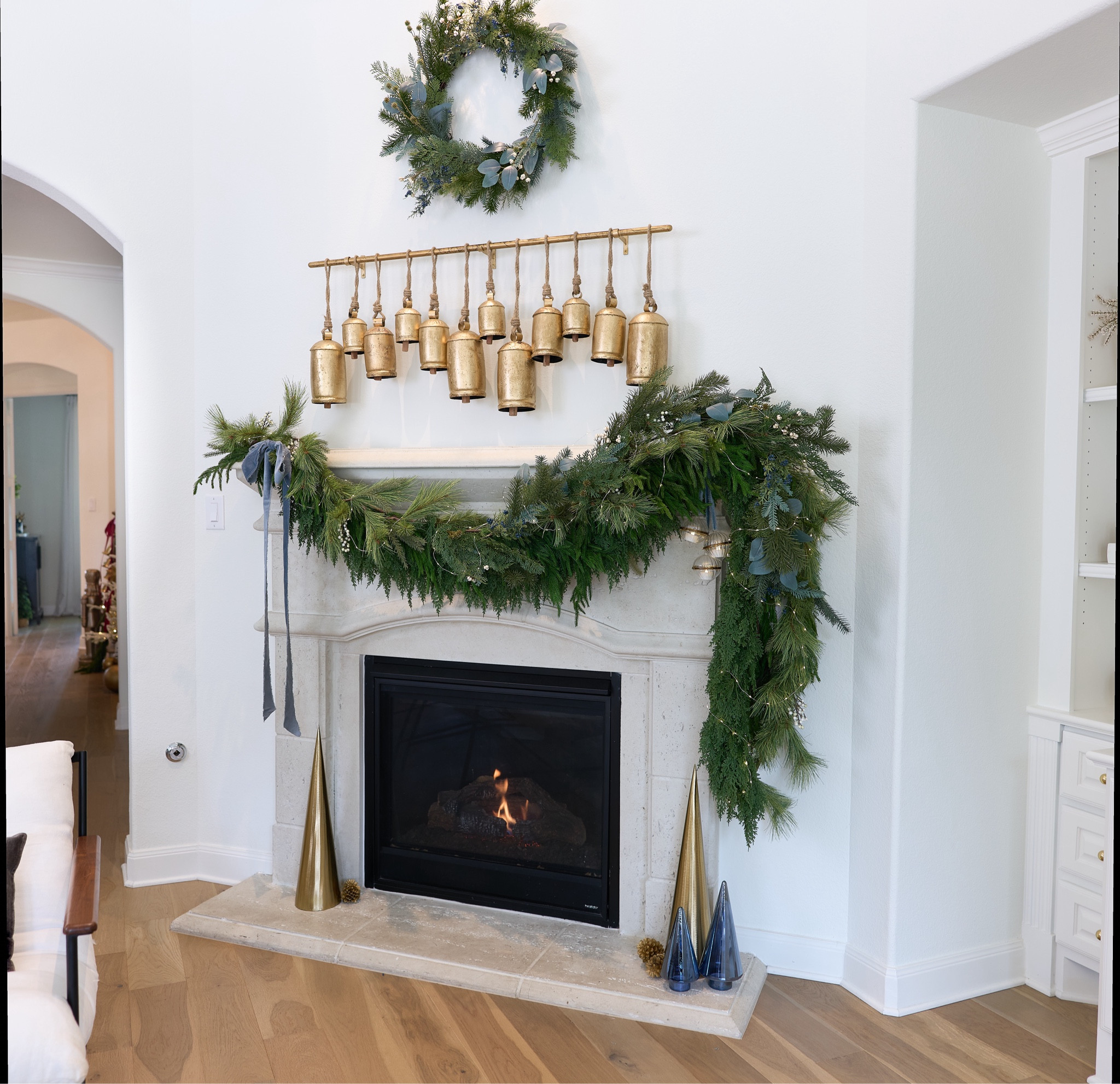 Christmas Mantel 🌲

Changed up our theme this year after falling in love with the Studio McGee garland that has a hint of blue from the eucalyptus. I will probably add a touch of red with the kids stockings in December but for now we are enjoying the blue and gold!

Details on the garland layers starting from the bottom:
My Texas House
Norfolk
Hearth & Hand
Studio McGee

Mantel
Christmas decor
Garland 

#LTKHoliday #LTKSeasonal #LTKHome