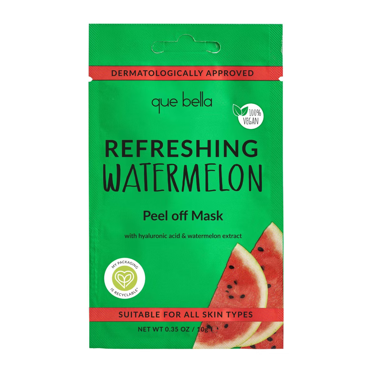 Que Bella Refreshing Watermelon Peel Off Mask - 0.35oz | Target