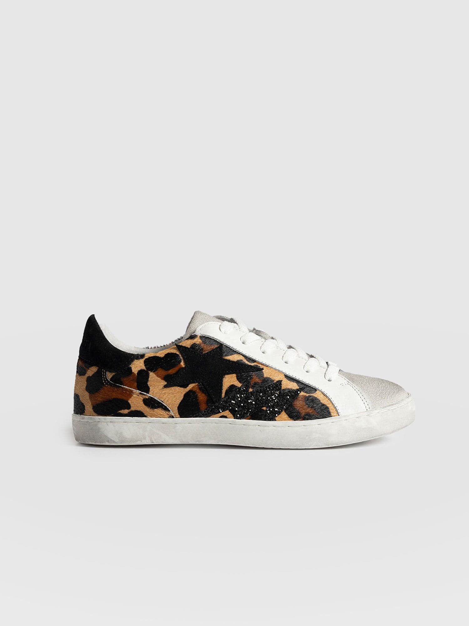 Spitalfields Trainer - Leopard/Star | Saint + Sofia