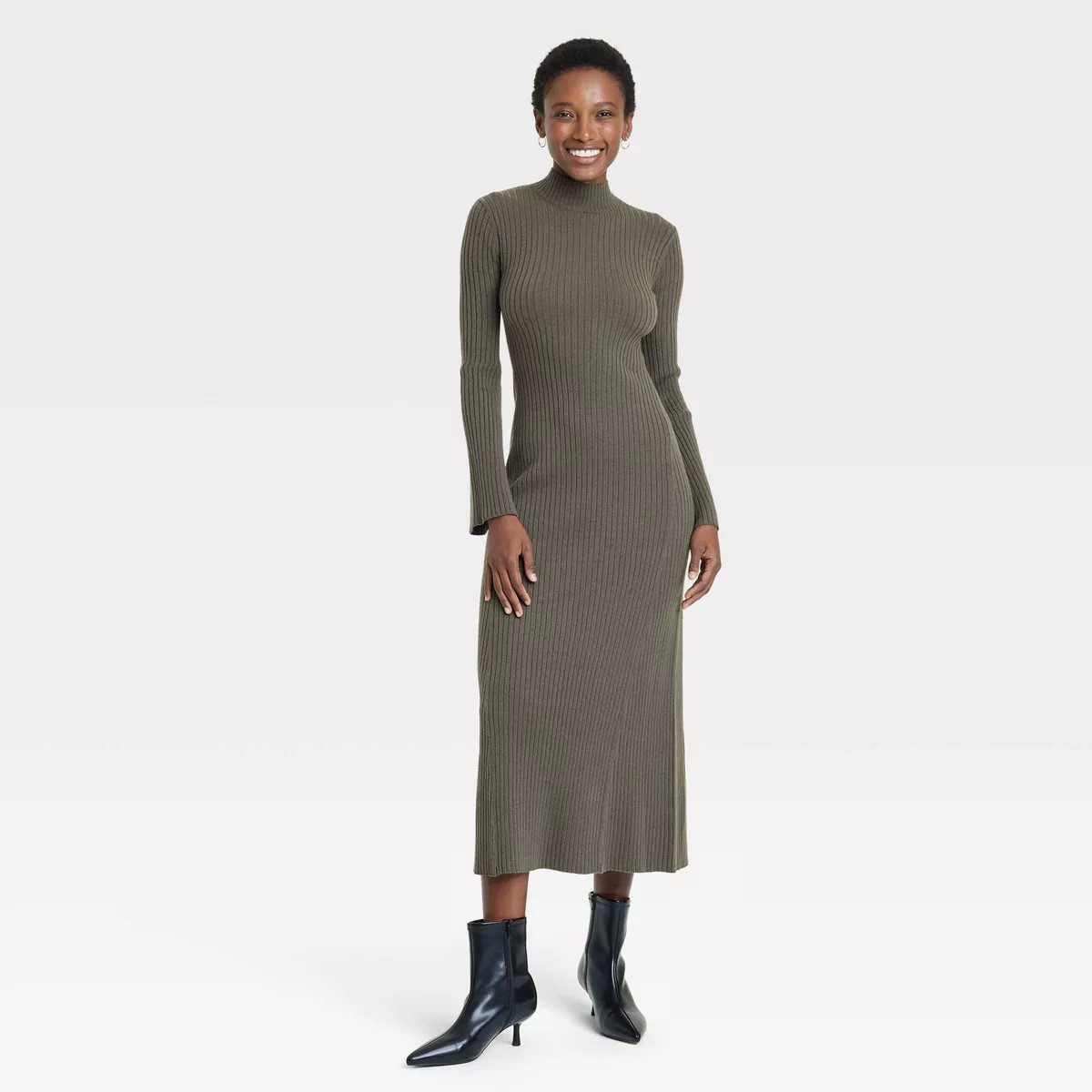 Women's Long Sleeve Maxi Sweater Dress - A New Day™ | Target