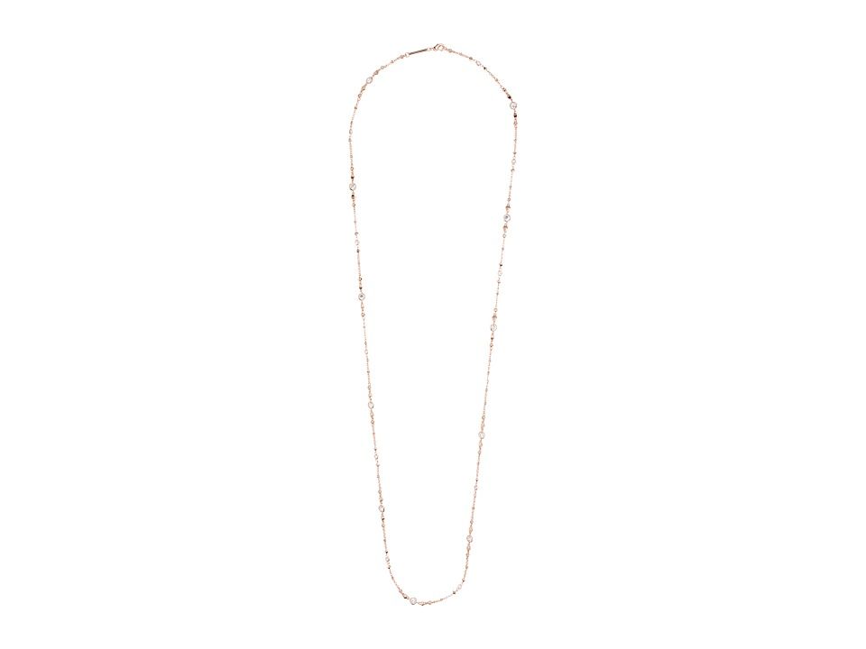 Kendra Scott - Dree Necklace (Rose Gold Metal/White Cubic Zirconia) Necklace | Zappos