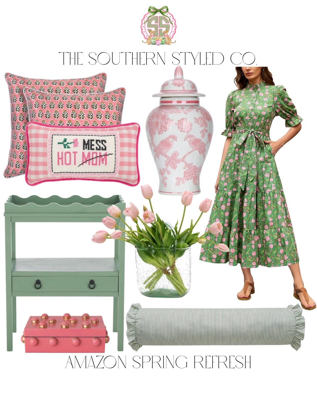 Soft pinks + fresh greens = instant spring refresh 🌷💗🌿
This combo feels so light, happy, and feminine—like bringing a little garden party inside.

From scalloped details to florals and the prettiest little accents, these pieces are perfect for adding a touch of charm without overthinking it. Just sweet, simple, and styled.

Everything linked for an easy refresh 🤍

#LTKHome #SpringDecor #FeminineStyle #Grandmillennial #PinkAndGreen #AmazonFinds #LTKFinds #CoquetteHome #SouthernStyle

#LTKmomlife #LTKHome #LTKSeasonal