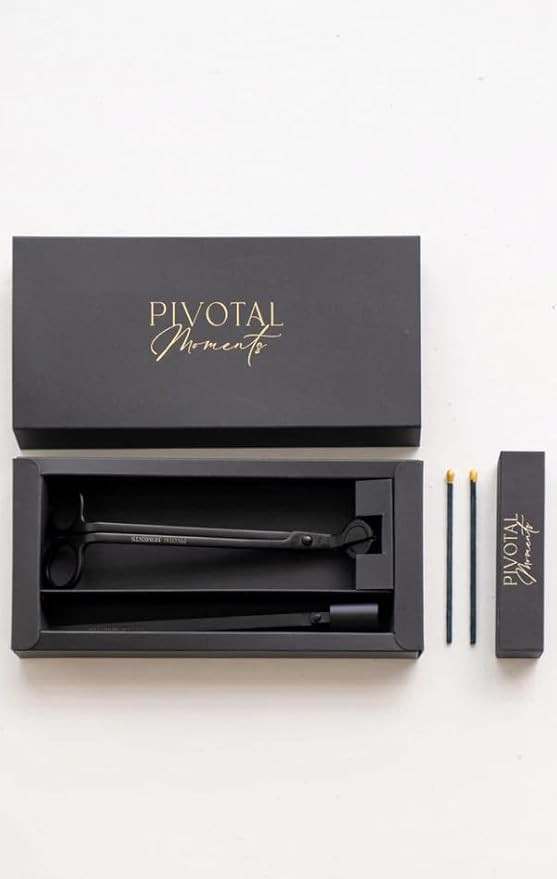 Candle Care Accessory Kit – Matte Black Wick Trimmer & Flame Snuffer Set – Elegant 2-Piece To... | Amazon (US)
