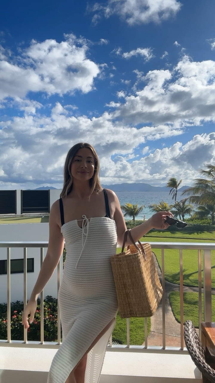 Babymoon day 4 ootd 🤍 small in dress fits great for the bump at 27 weeks pregnant! 

Pregnancy, pregnant outfits, babymoon, travel outfits, vacation, beachwear, pool outfits coverups 

#LTKSpringSale #LTKtravel #LTKbump