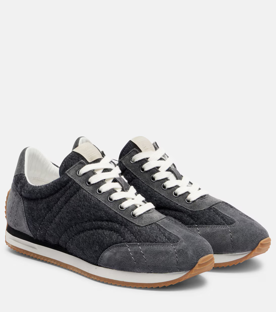 Suede-trimmed sneakers | Mytheresa (US/CA)