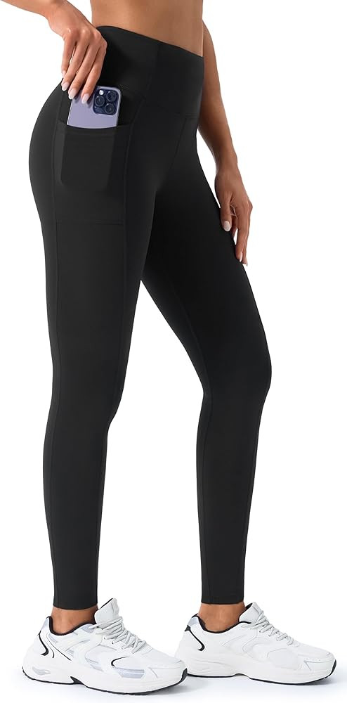 JOYSPELS Womens Fleece Lined Thermal Leggings with Pockets, High Waist Winter Warm Thick Gym Work... | Amazon (UK)