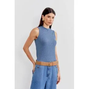 Regata Malha Canelada - Azul Solido AZUL SOLIDO | OffPremium (BR)