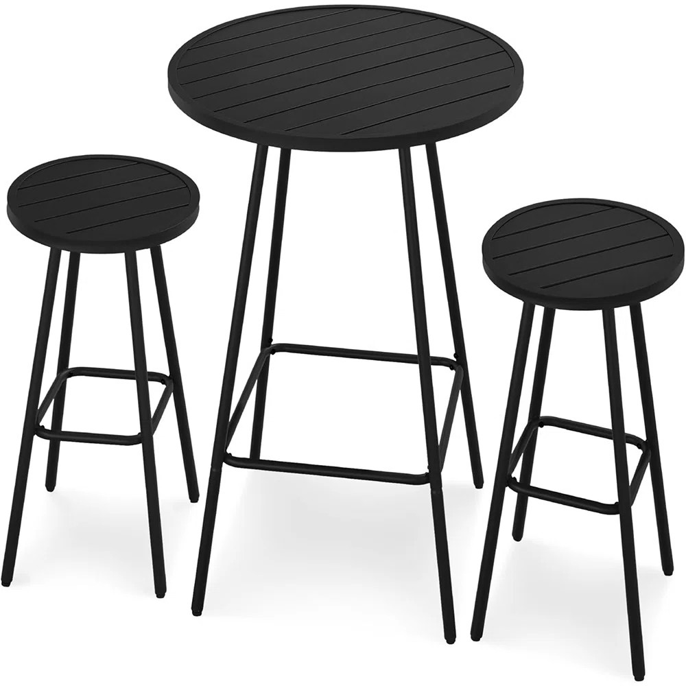 3-Piece Patio Dining Set, Bar Height, Outdo... | Wayfair North America