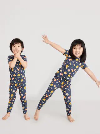 Unisex Matching Printed Snug-Fit Pajama Set for Toddler | Old Navy (US)