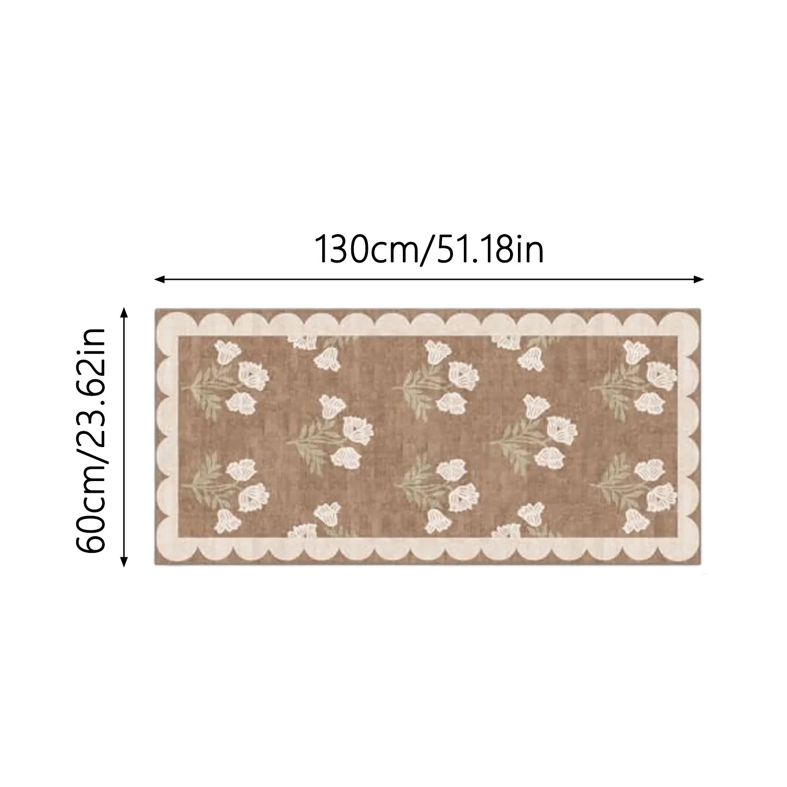Front Door Mat Outside Entrance -Spring Floral Non-Slip Washable Doormat Indoor Outdoor Door Mat ... | Walmart (US)