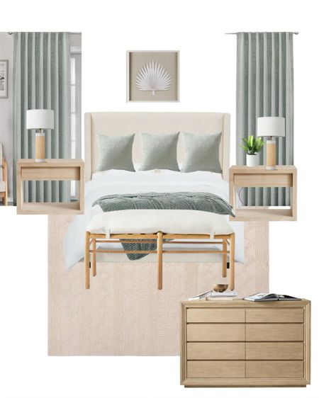 Bedroom inspo.  The nightstands and dresser are on sale.  

#LTKhome #LTKstyletip #LTKsalealert