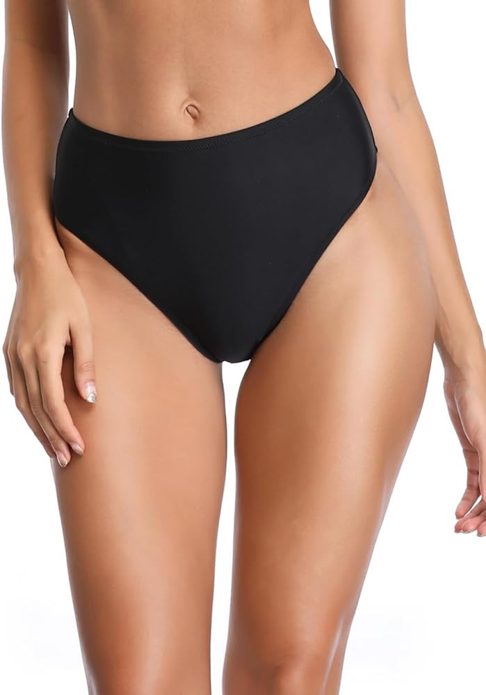 RELLECIGA Women's High Cut High Waisted Bikini Bottom | Amazon (CA)