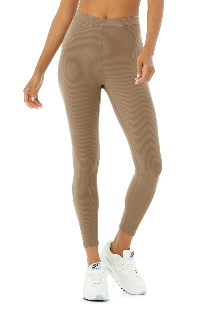 Ribbed High-Waist 7/8 Blissful Legging | Alo Yoga (US)