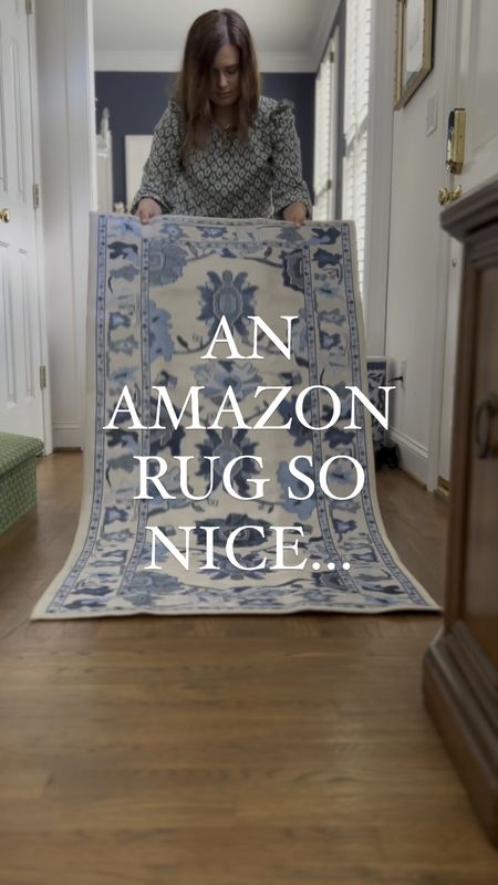 A rug so nice… that I bought it twice AND as of posting it’s on sale today too 🙌

I love the oushak look of these rugs… but these are an affordable low pile option. Great for high traffic areas, they are super easy to clean.

These rugs are thin though! I recommend adding a felt rug pad underneath. 

Rug, oushak look, home decor, blue and white, blue and green, preppy, grandmillennial 

#LTKFindsUnder100 #LTKHome #LTKSaleAlert