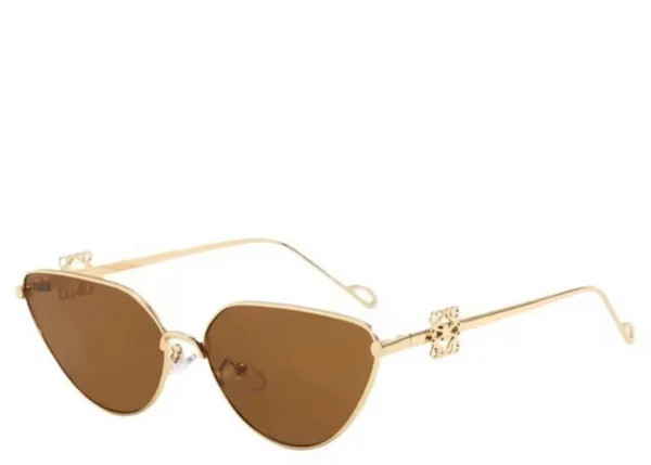Palm Brown & Gold Cat Eye Sunglasses | Jewel Boutique