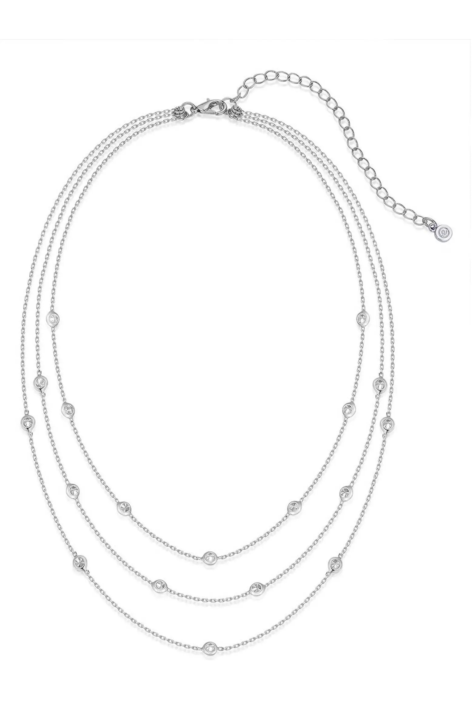 Crystal Station Layered Necklace | Nordstrom