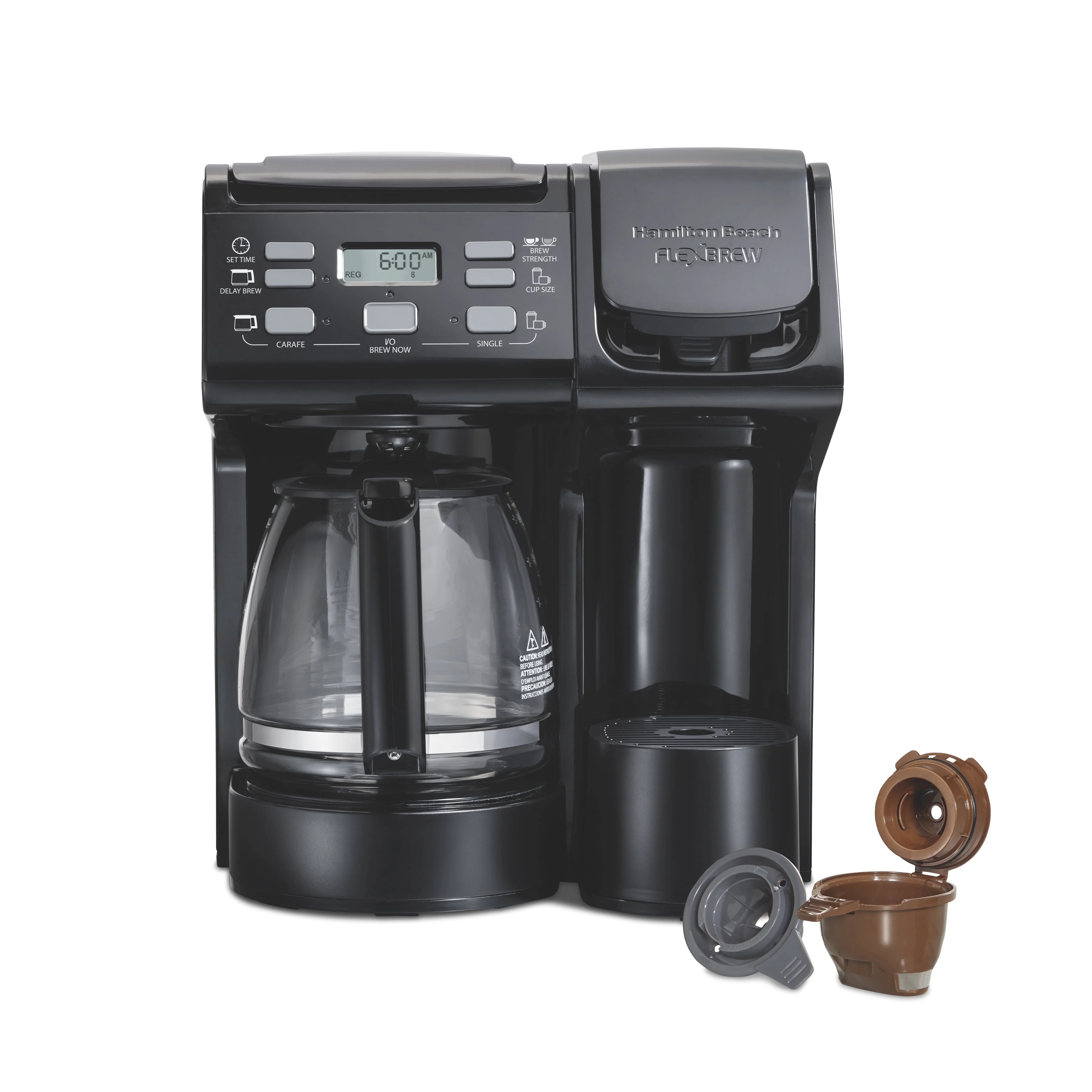 Hamilton Beach FlexBrew Trio Coffee Maker, Single Serve or 12 Cups, Black, 49904 | Walmart (US)